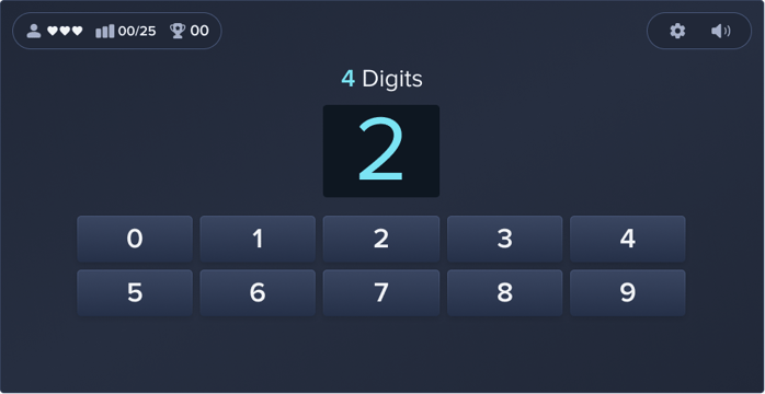 Creyos digital span task