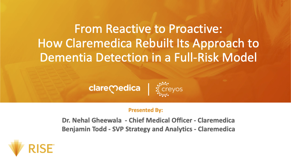 From Reactive to Proactive: How Claremedica Rebuilt Its Approach to Dementia Detection in a Full-Risk Model